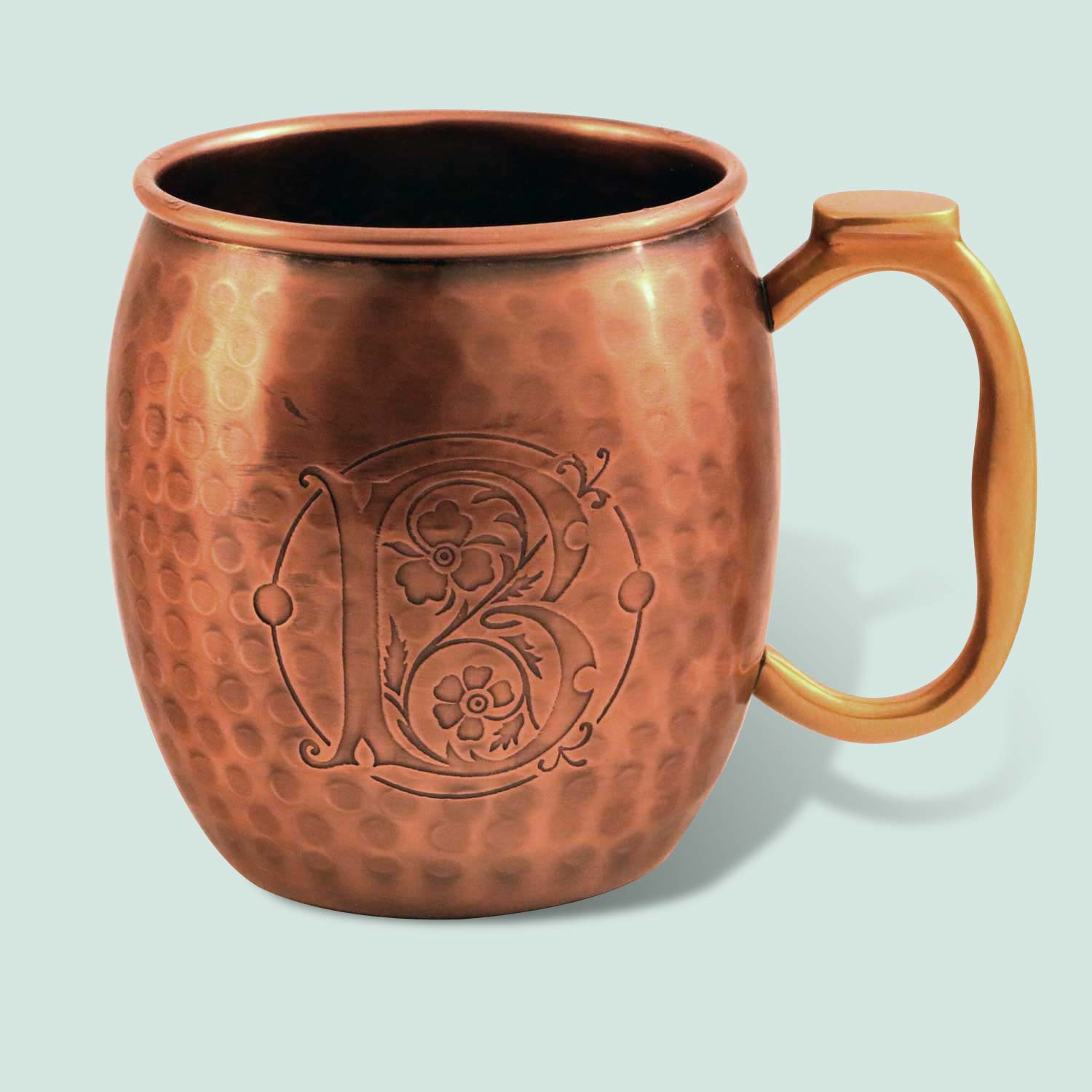 Etched Copper Mule Mug